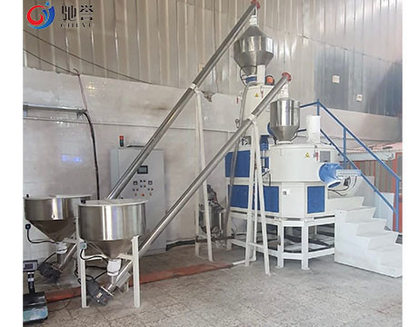Высокоскоростное топление смесителя и охлаждая смеситель Turbomixer с системой пневматический транспортировать